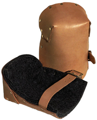  NATURAL PRO LEATHER KNEEPADS W/BUCKLE FA