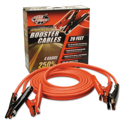   in.20 4 GAUGE 500 AMP BLACK AUTO BOOSTER CABLES in.