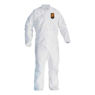  COVERALL WHT ELASTIC BACK/WRISTS/ANKLES XL