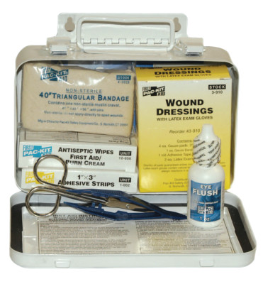  10 PERSON STEEL WEATHERPROOF FIRST AID KIT-W/E