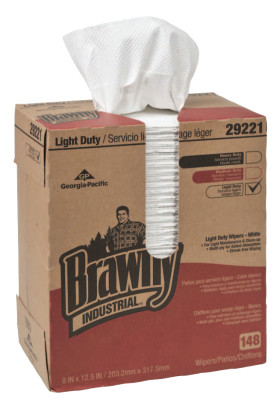  BRAWNY IND LD 2-PLY PAPER WIPERS 20/BXS/100 SHEE