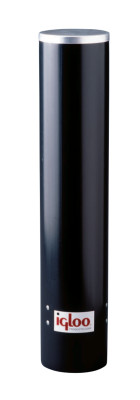  4-4.5OZ. CUP DISPENSER BLACK PLASTIC