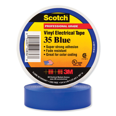  SCOTCH 35 BL 3/4 IN X 66FT VINYL CODING ELEC TP