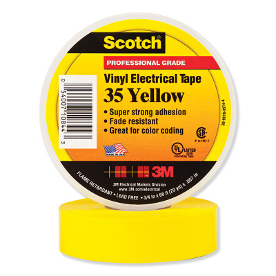  SCOTCH 35 YW 3/4 IN X 66FT VINYL ELEC TP